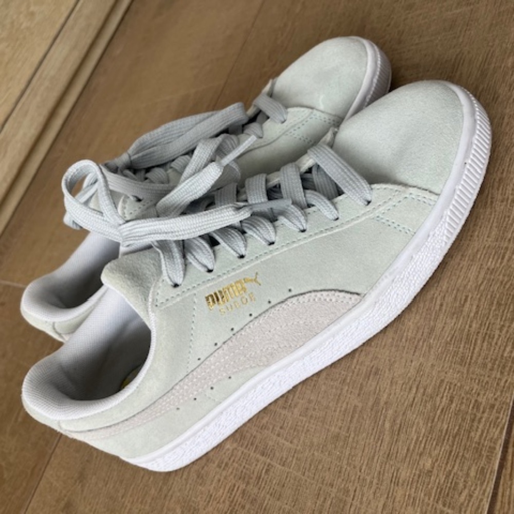 Womens PUMA Suede Classic Sneakers Size 7.5 Light Mint Green